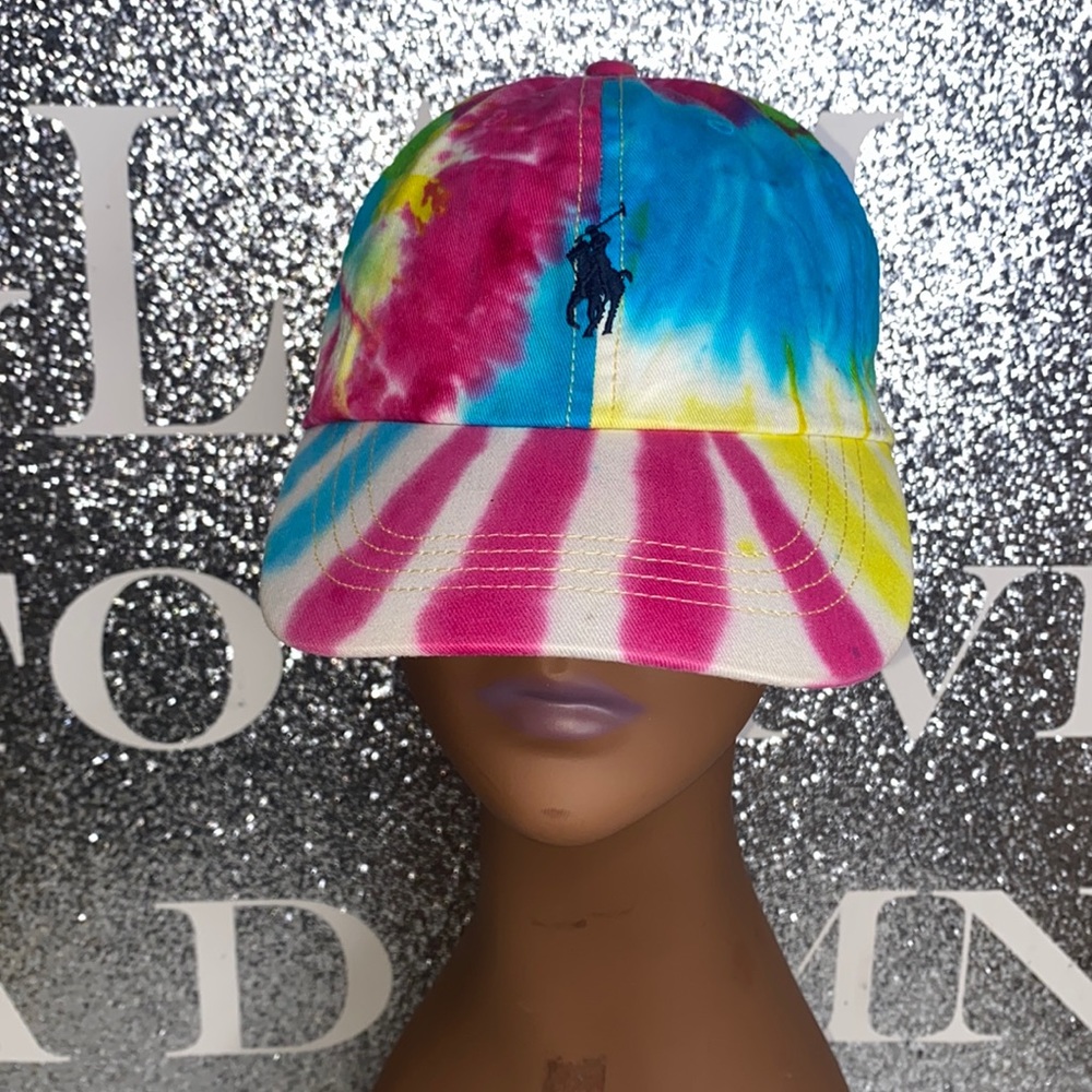 Polo by Ralph Lauren Tie-Dye Bucket Hat in Pink, Blue, Yellow